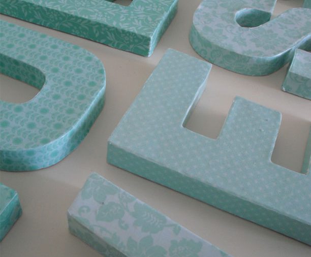 Decoupage Letters